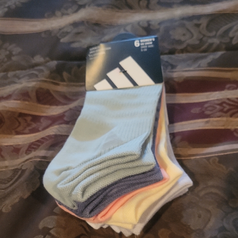 Adidas Woman Multi-Color Crew Socks - Pack of 6 Ankle